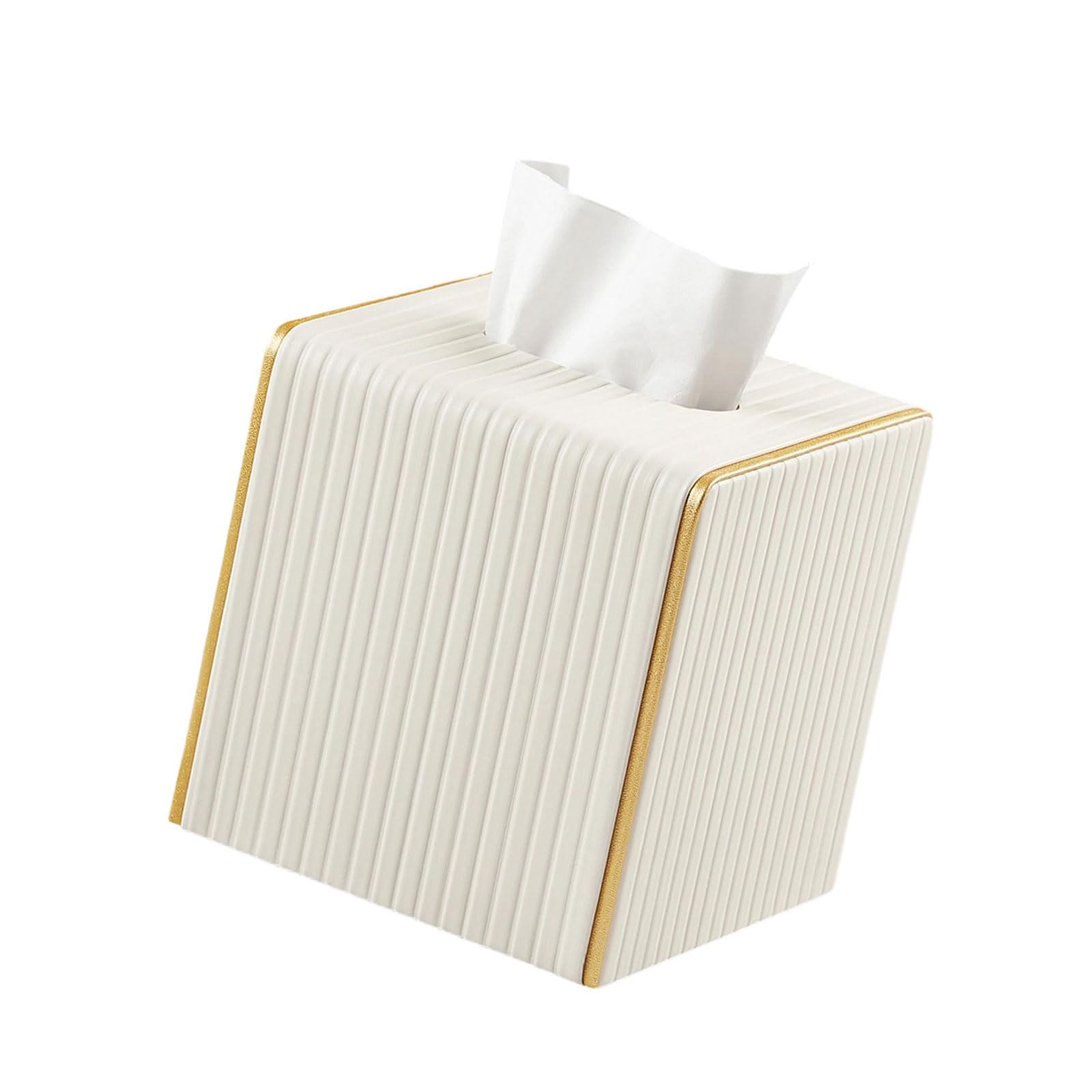 Synthetic Leather Napkin Box Cover for Kitchen Dining Table Decorative Tissue Organizers
