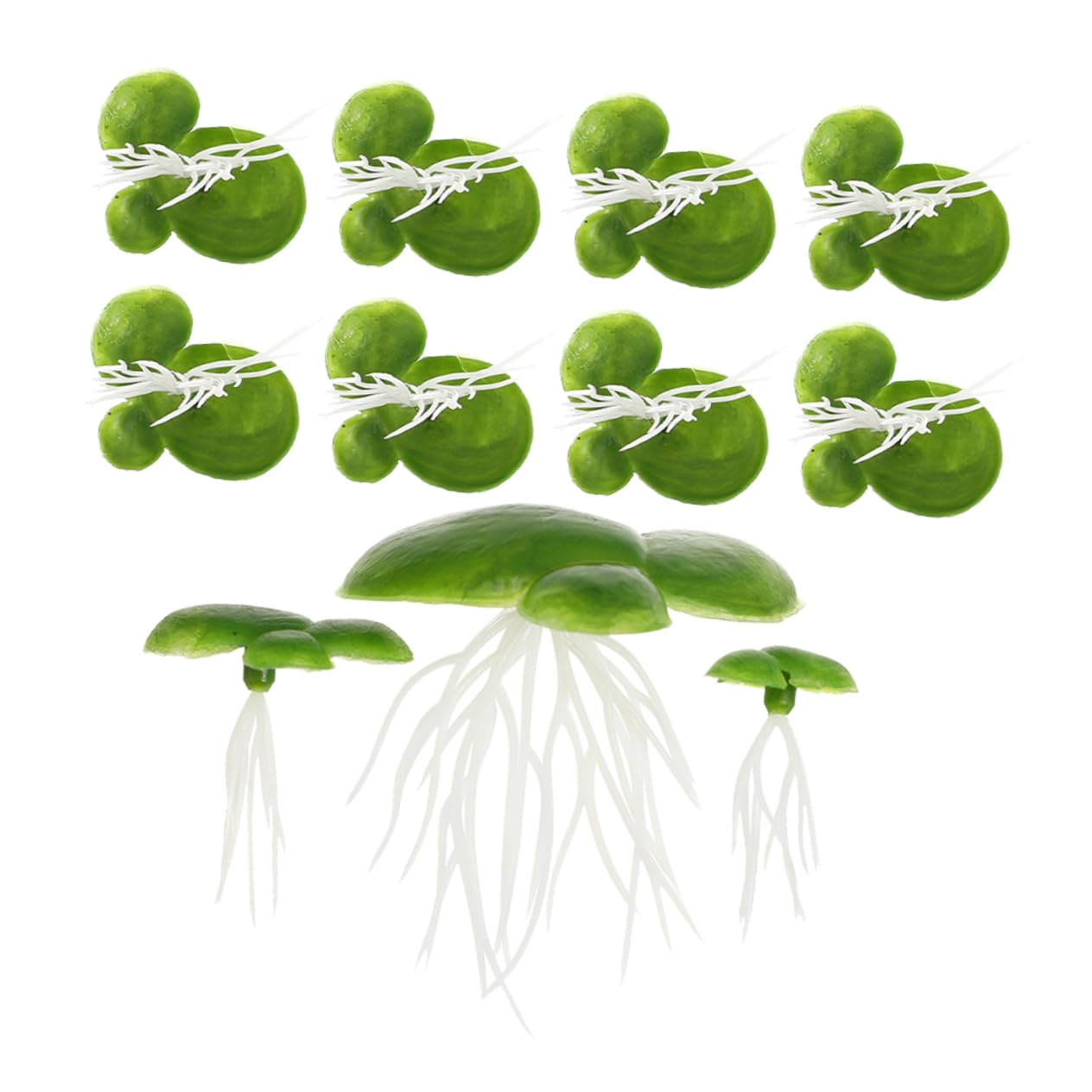 WOONEKY 1 Set Simulated Duckweed Plant Artificial Aquarium Plants Pond Artificial Duckweed Fake Duckweed Decor Artificial Plants Pond Scenery Miniature Tank Landscape Decor Fish Tank Plant