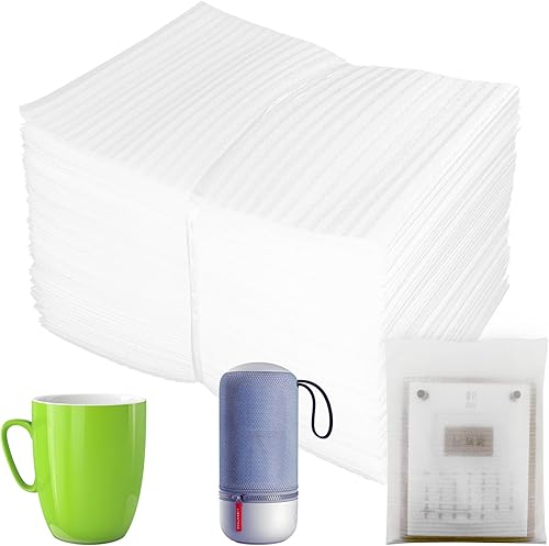 Bolsas de espuma acolchada de 8'' x 10'', 50 piezas de suministros de amortiguación para mudanzas, bolsas de espuma que protegen artículos frágiles,