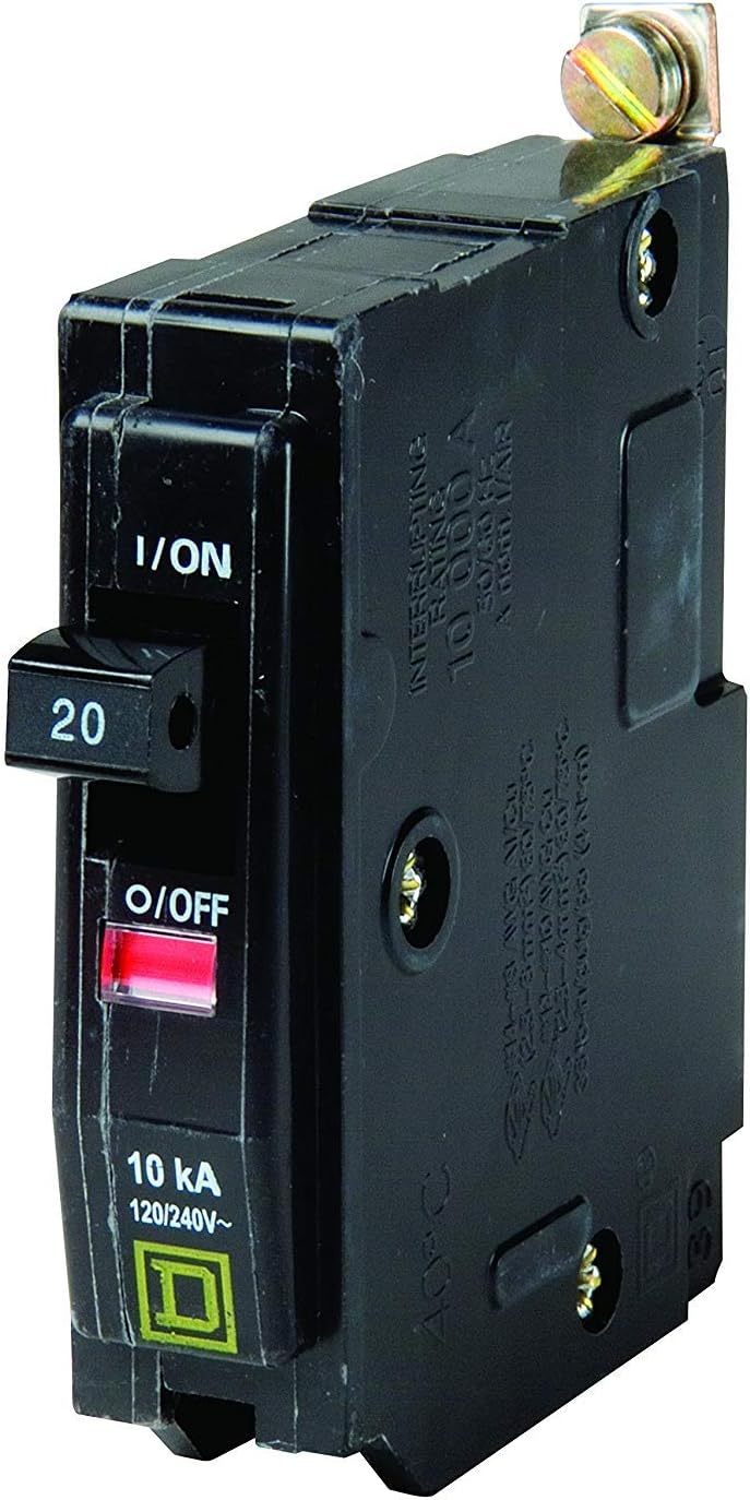20 Amp 1 Pole Bolt-on Circuit Breaker QOB120 (10-Pack)