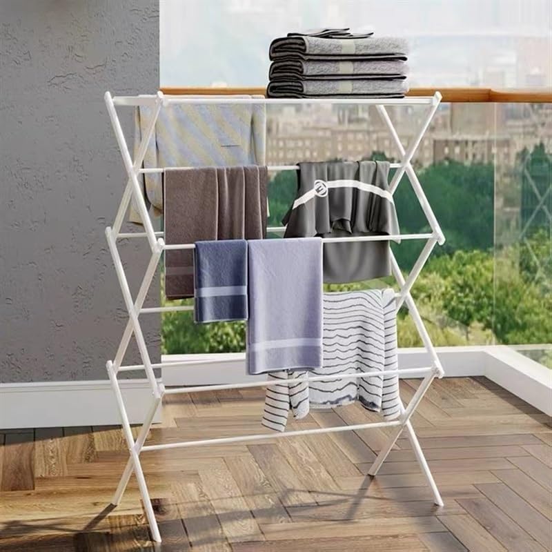 Indoor Clothes Drying Rack - Space Saving, Easy Setup, Multiple Levels for Efficient Home Organization - Perfect for Apartments and Small Spaces