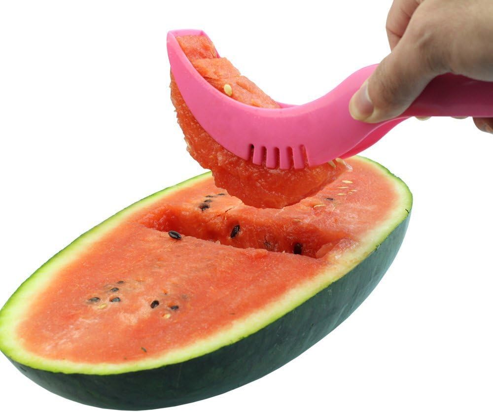 Liecho Watermelon Stainless Steel Slicer - Melon Cantaloupe Fruit Slicer,Cutter,Corer,Knife,Carver - Home,Kitchen,Professional Restaurant Chefs Carving Cutting Tools Gadgets