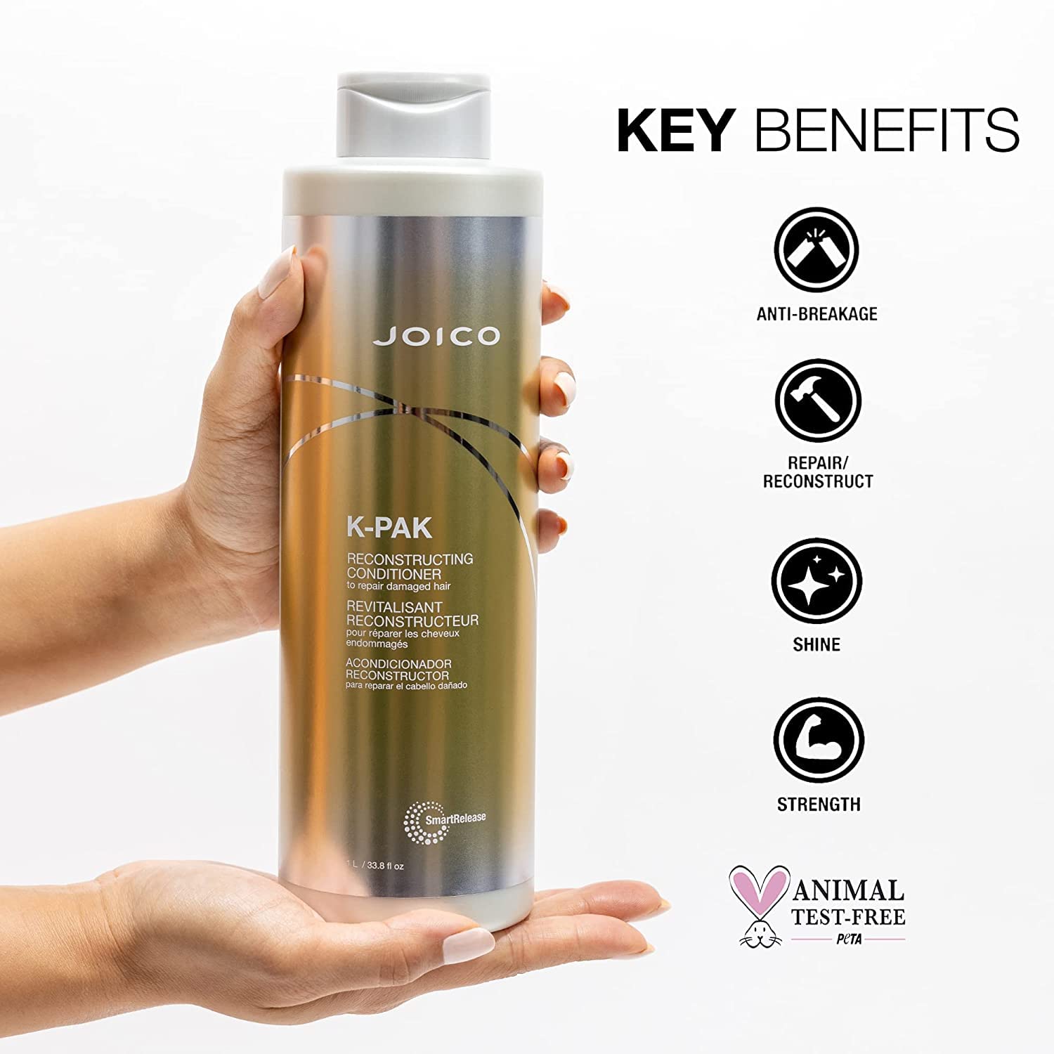 Joico K-PAK Daily Shampoo & Conditioner Set to Repair Damage, 33.8-Ounce