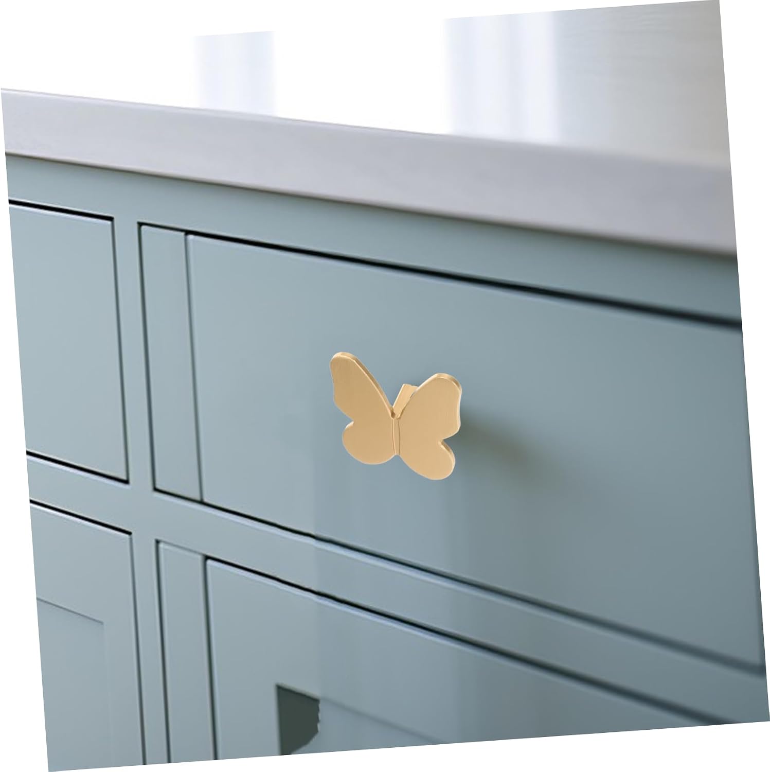 Butterfly Drawer Knobs Cute Decorative Cabinet Door Handles for Boys and Girls Room Furniture Easy Installation Versatile Design for Wardrobes Cabinets and Dressers Single
