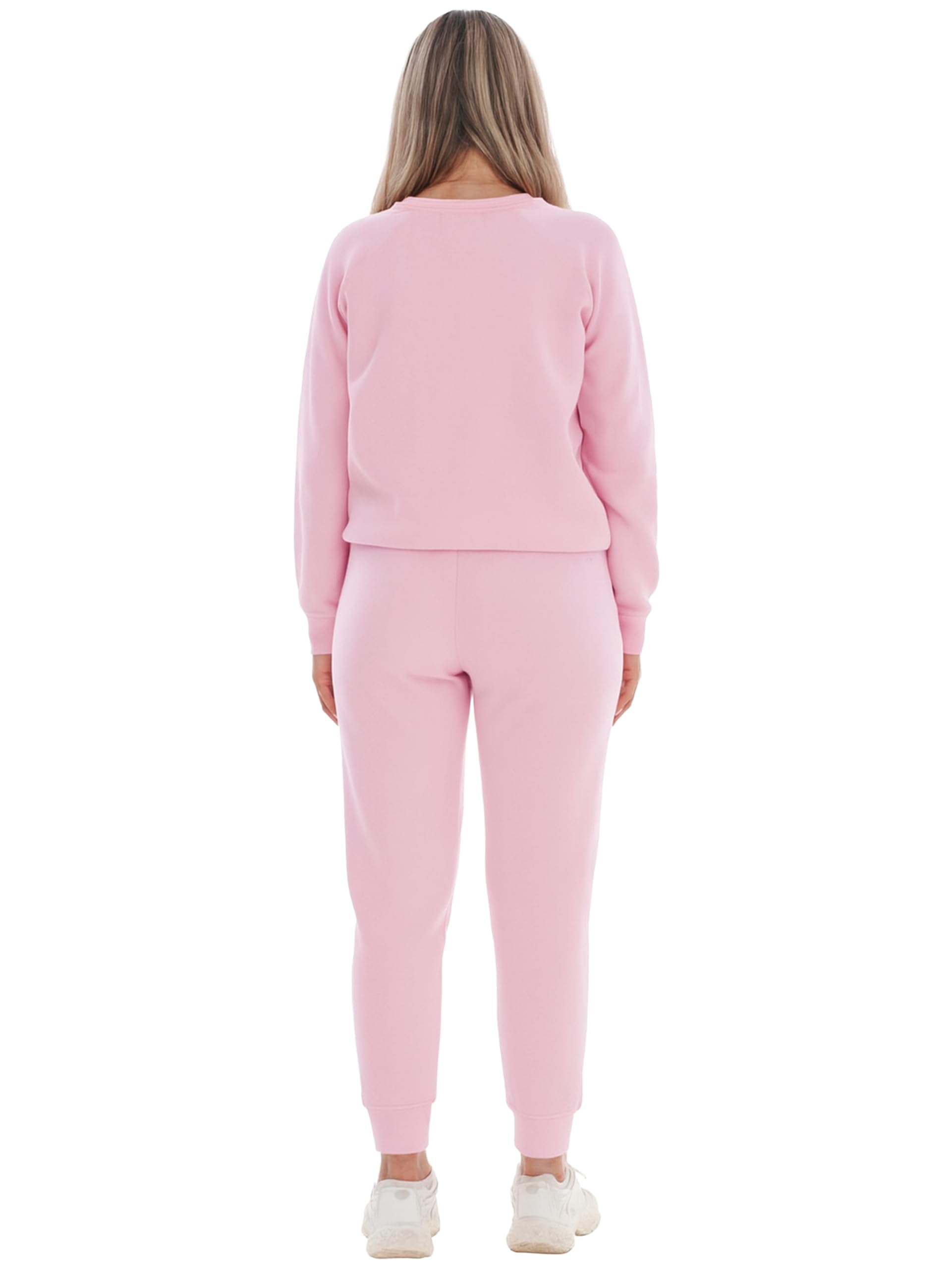 BRAND KRUZE Set tuta da donna girocollo a maniche lunghe e pantaloni casual elasticizzati