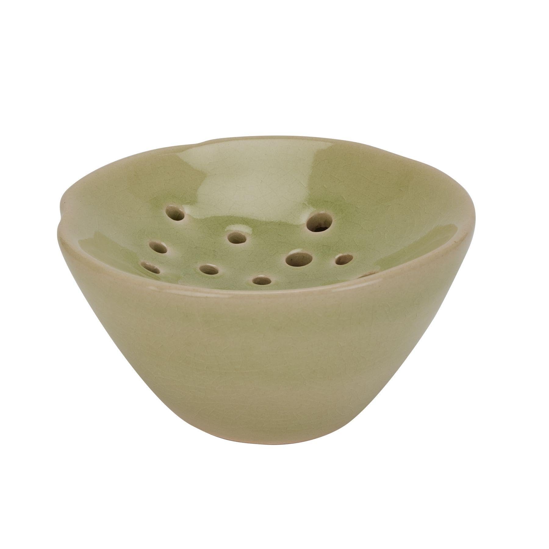 Hill Interiors Men's Green Ceramic Flower Frog (One Size) (Green)