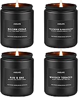 Vista 25 de Vela de madera de teca y caoba, velas masculinas para hombres, regalos para hombres, vela de soja para el hogar, velas perfumadas para el hogar