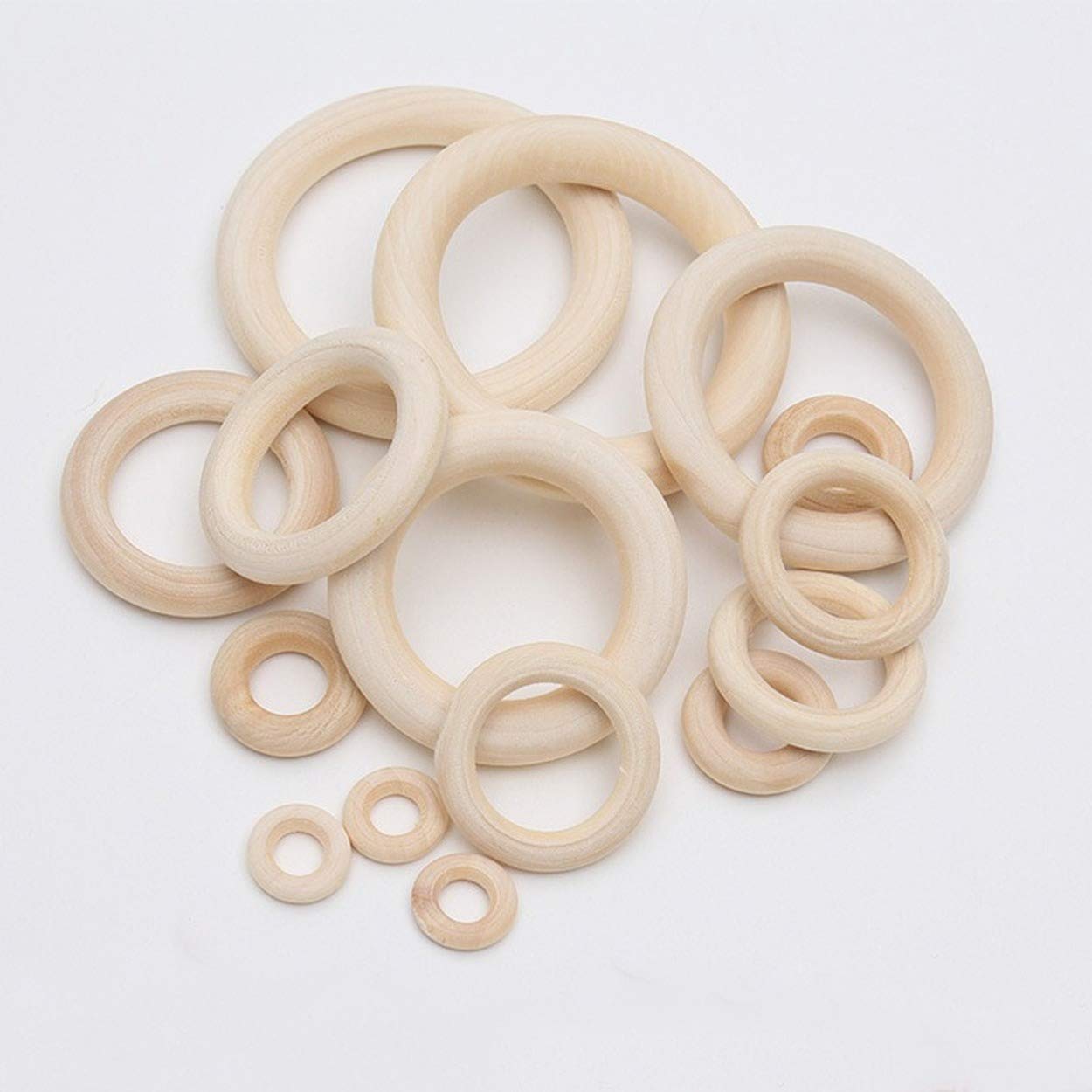 Amazon | 木製リング ウッドリング サークルリング 未塗装 木の