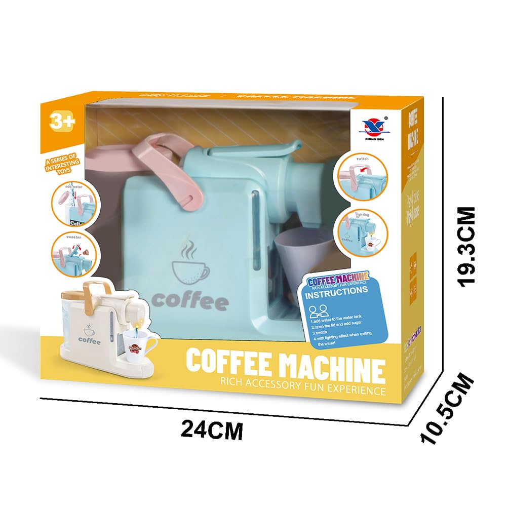 Macchina Del Caffè Giocattolo Con Suoni E Luci Per Bambini | Set Barista Con Dessert Finti E Tazze – Regalo 3+ Anni
