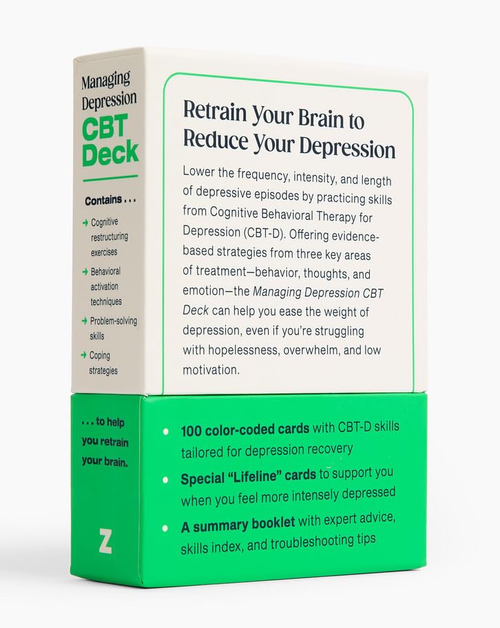 Managing Depression CBT Deck: Cognitive Behavioral Therapy Skills for Life-Changing Relief Cards – September 2, 2025 - Image 3
