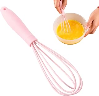 1Pc Pink Multifunctional Egg Whisks,Manual Egg Beaters Mini Egg Mixers Egg Stirrers,Creative Cream Whisks Kitchen Utensils Baking Tools Easy to Use,Small Size,Cooking Utensils,Kitchen and Dining