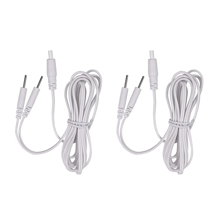 Buy 2 Count TENS Wires Pin Electrode Wires for TENS Unit Electrodes