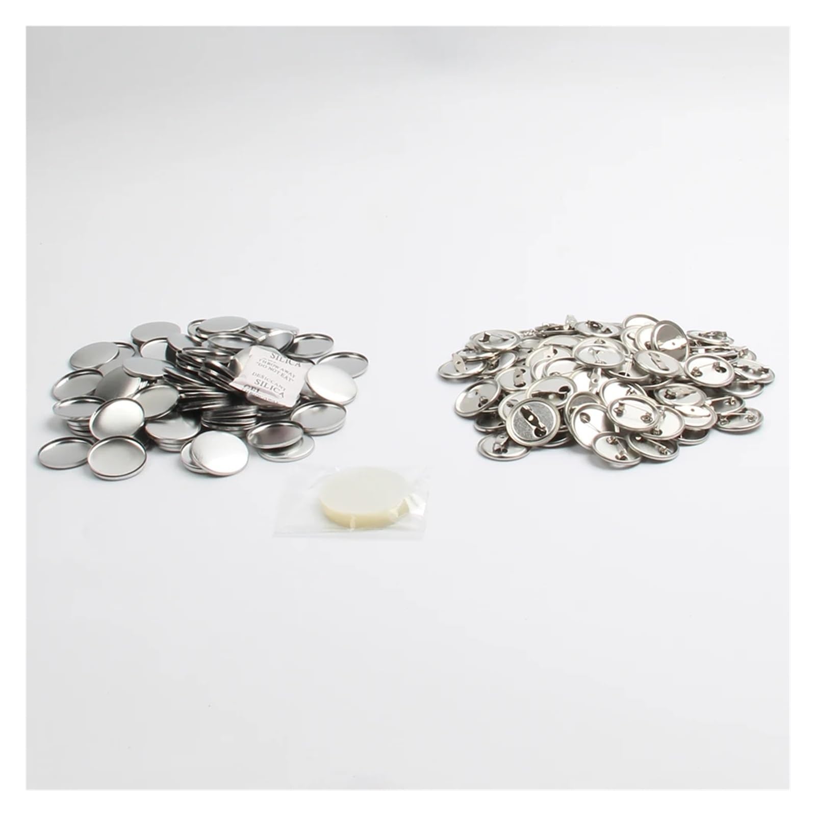 100 szt. 1" 25MM pustych metalowych guzików z przypinanym tyłem, materiały do produkcji przypinek
