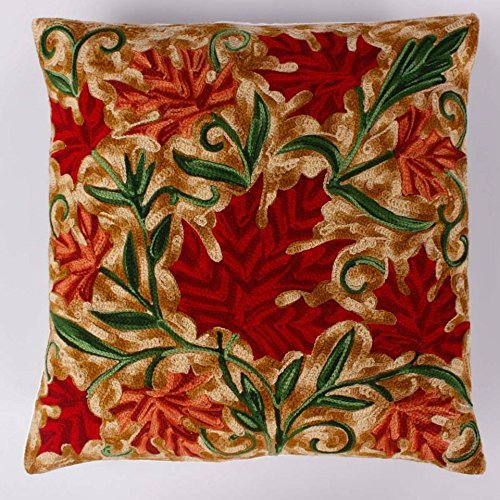 Embroidered cushion cover 16x16 inches Handmade Products