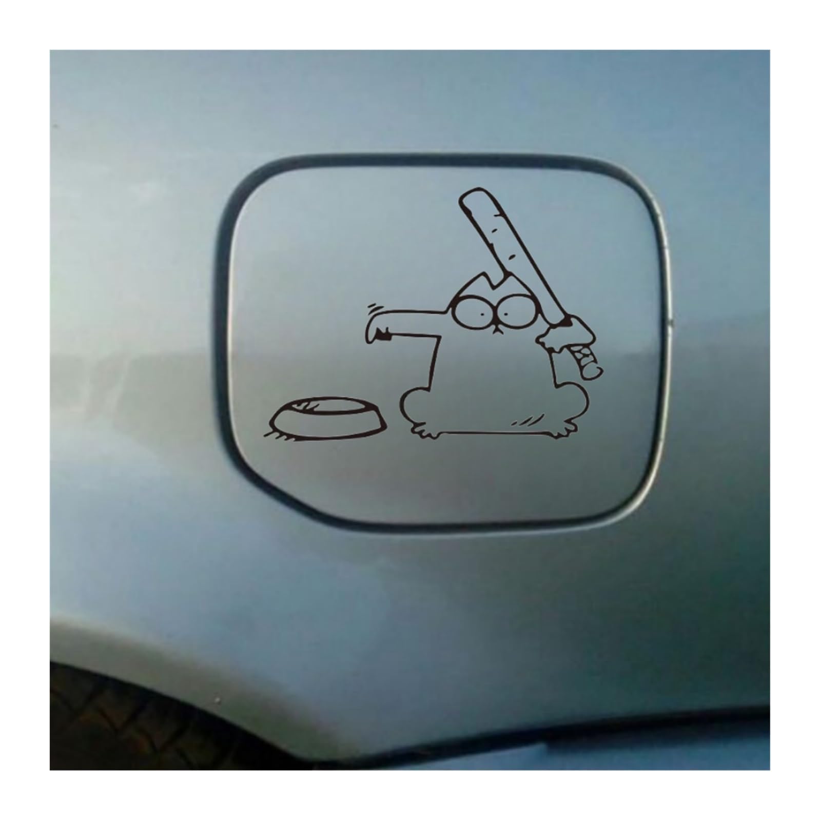 Simmons Cat Decal Simmons Cat Fuel Cap Sticker - Funny Cartoon Decal ...