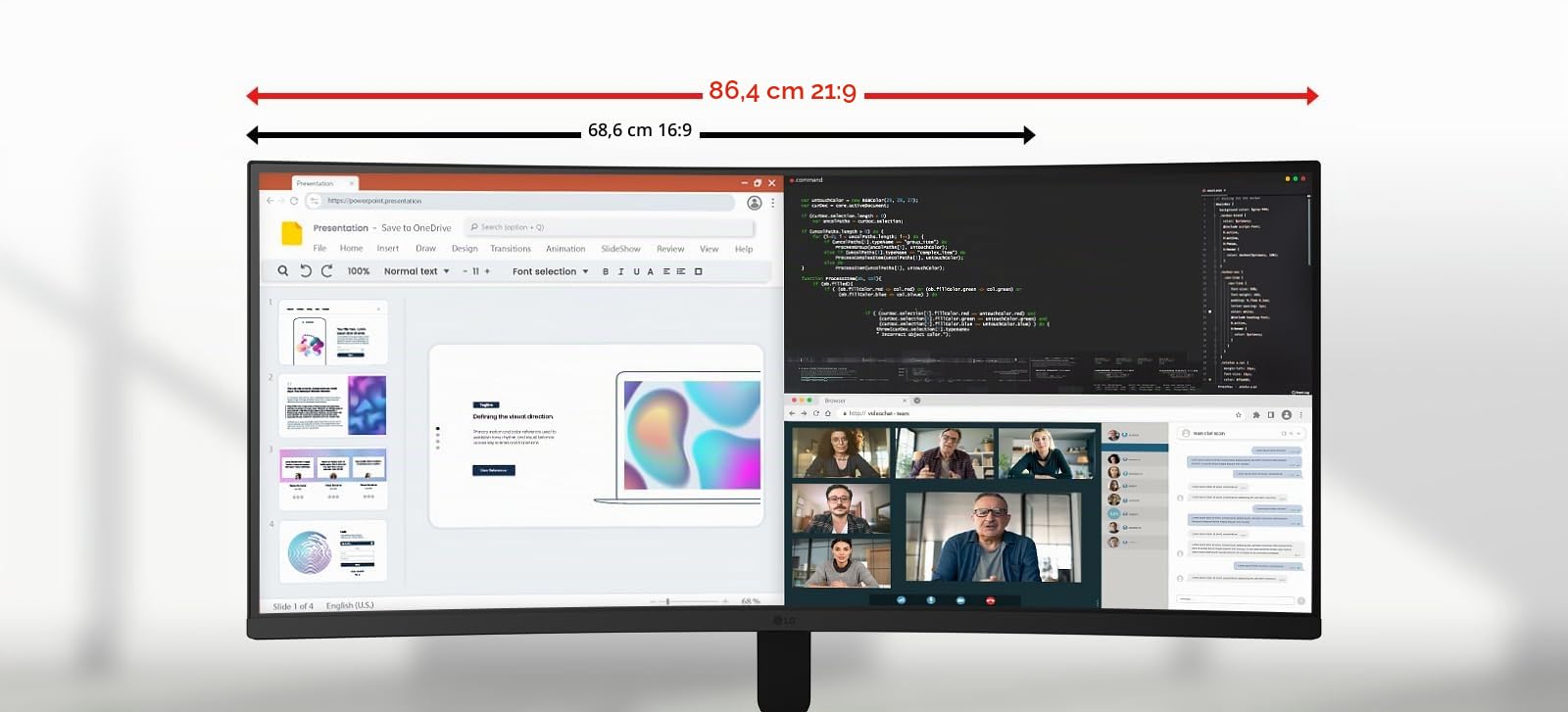 LG UltraWide | Écran Bureautique VA 34" incurvé WQHD 21:9