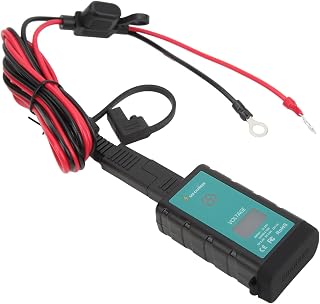 Adaptador USB duplo, carregador de telefone para motocicleta à prova de poeira, proteção múltipla resistente a altas temperaturas, retardador de chamas DC12-24 V com voltímetro para ATV