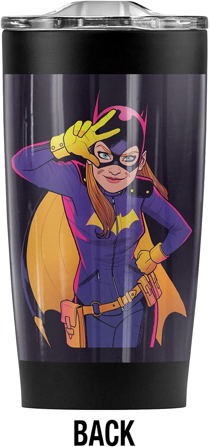 Logovision Batgirl Moves Stainless Steel Tumbler 20 oz Coffee Travel Mug/Cup, Vacuum Insulated & Double Wall with Leakproof Sliding Lid | Great for Hot Drinks and Cold Beverages