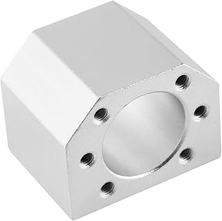 Suporte de porca de fuso de esferas, assento de porca de fuso de esferas melhor suavidade superfície bem acabada porca de parafuso de esfera de liga de alumínio para sfu1604 1605 1610 substituição para peça cnc