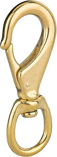Miniatura 7 de Ganchos giratorios de latón de 4 pulgadas, resistentes con ojal giratorio de 3/4 pulgadas, clips de buceo de latón macizo #2 – Línea Seadog, líneas