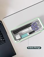 Vista 4 de Yagee Desktop Whiteboard with Storage, Dry Erase Board with Phone & Tablet Stand, to-do List Memo, Double-Sided Writing Board for Office and School