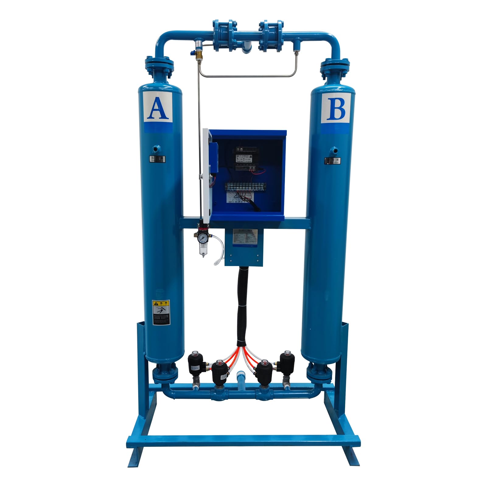 WYDDDARY 20FW Thermal-free Adsorption Air Compressor Dryer 110V 100W Inlet and Outlet Ports Threaded Pipe Size 1'' For 7.5-15KW Air Compressor