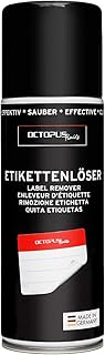 OCTOPUS Etikettenentferner und Kleberlöser Spray, Klebstoff-Entferner zum Lösen hartnäckiger Rückstände, mit Orangenöl - 2...