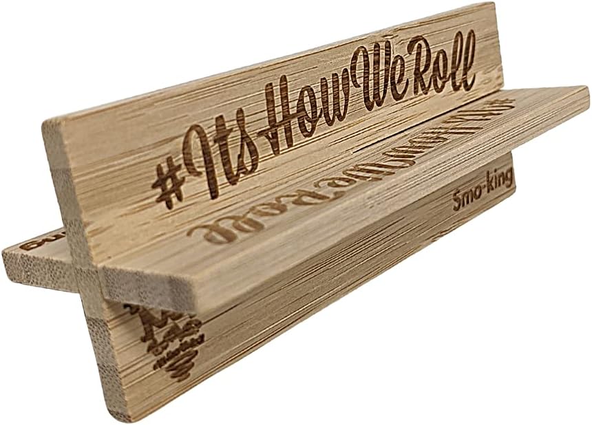 Premium SMO King X Ultimate Tabler Wooden Rolling Paper Aid Wooden V Block Cradle - Image 3