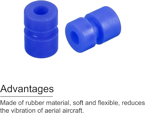 Miniatura 4 de MECCANIXITY Bolas de goma antivibración RC para control remoto F4 F7 controlador de vuelo M2x6.0.236 in bolas de absorción de impactos (azul),