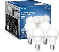 TP-Link Tapo L520E Smart LED Bulbs 4-Pack: 800LM Natural Daylight, Dimmable E27, Alexa/Google Home, No Hub, Energy Saving