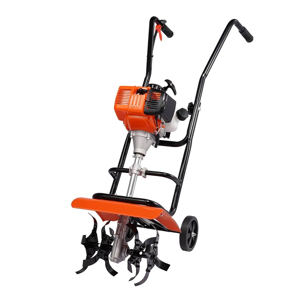 Amazon | VEVOR 耕うん機耕運機 31CC 4ストロークガーデン耕運機