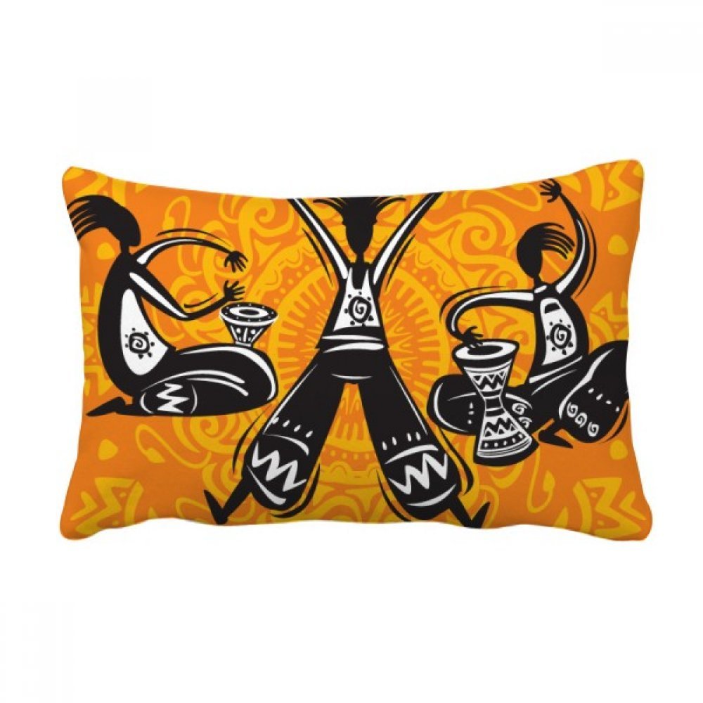 Coussin oreiller lombaire multicolor 16x24 pouces pour canapé