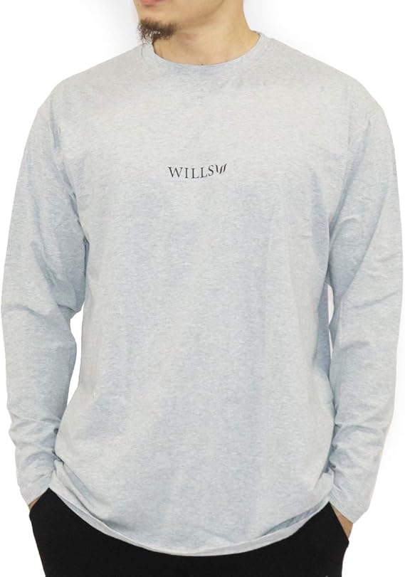 Amazon Wills Fitness ウィルズ フィットネス Over Size Long Sleeve T Shirt 長袖 Tシャツ オーバーサイズ ロンt ロングスリーブ メンズ 筋トレ ジム ウエア スポーツウェア アクティブシャツ Tシャツ 通販