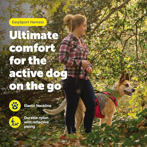 Image of PetSafe EasySport Dog Harness, Adjustable Padded Dog Harness with Control Handle and Reflective Piping, from the Makers of the Easy Walk Harness