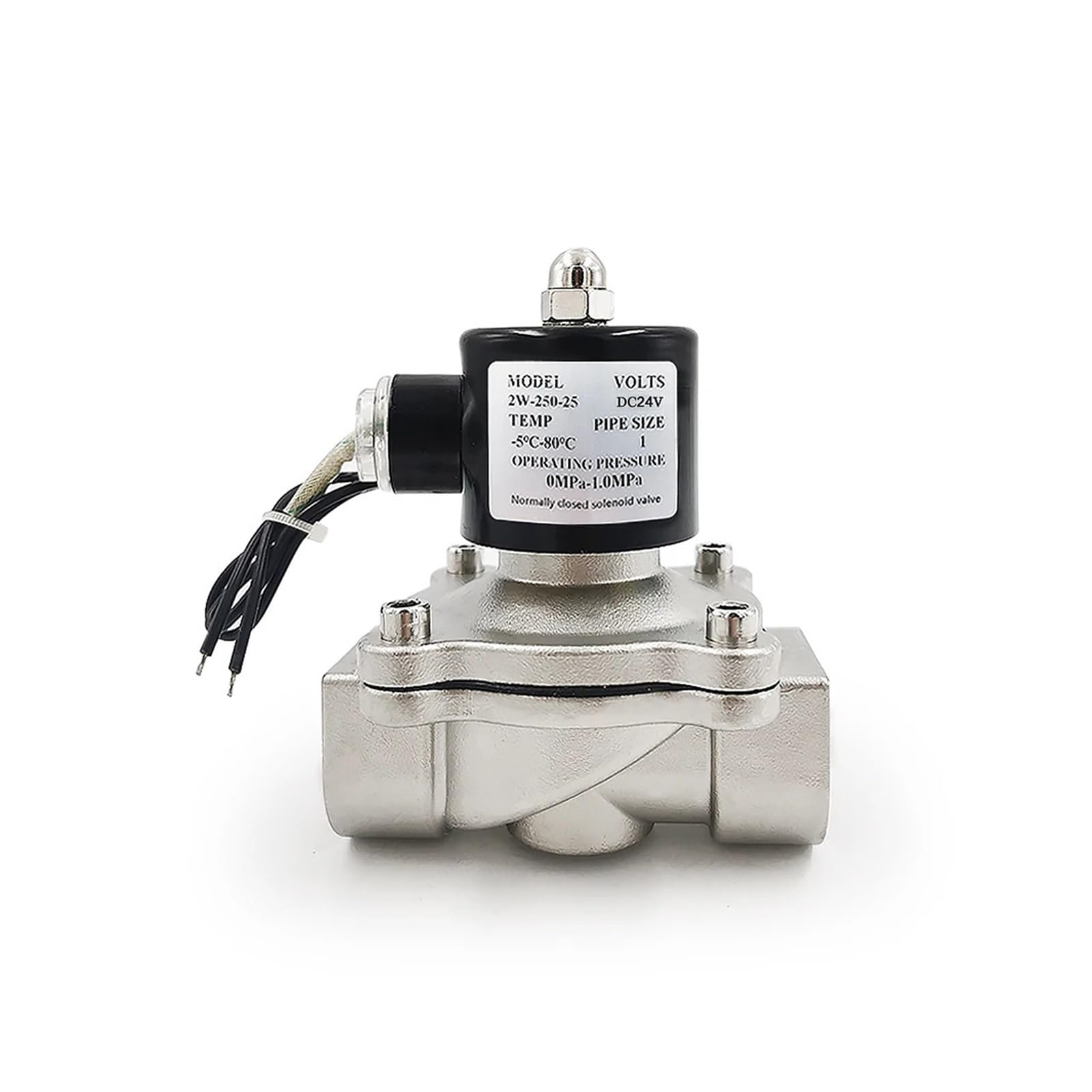 Électrovanne DN15 12V en acier inoxydable pour résoudre les fuites de tuyauterie