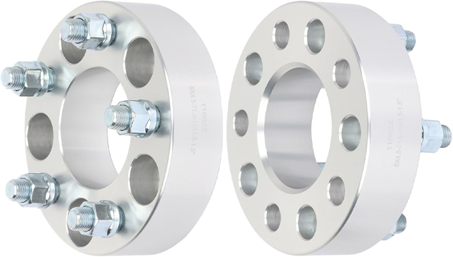 SCITOO 2Pcs 1.5" Wheel Spacers 5x4.5 Studs 14x1.5 71.5mm 5Lug Wheel Spacers No Hubcentric Fit for Dodge Charger Challenger Magnum for Chrysler 300