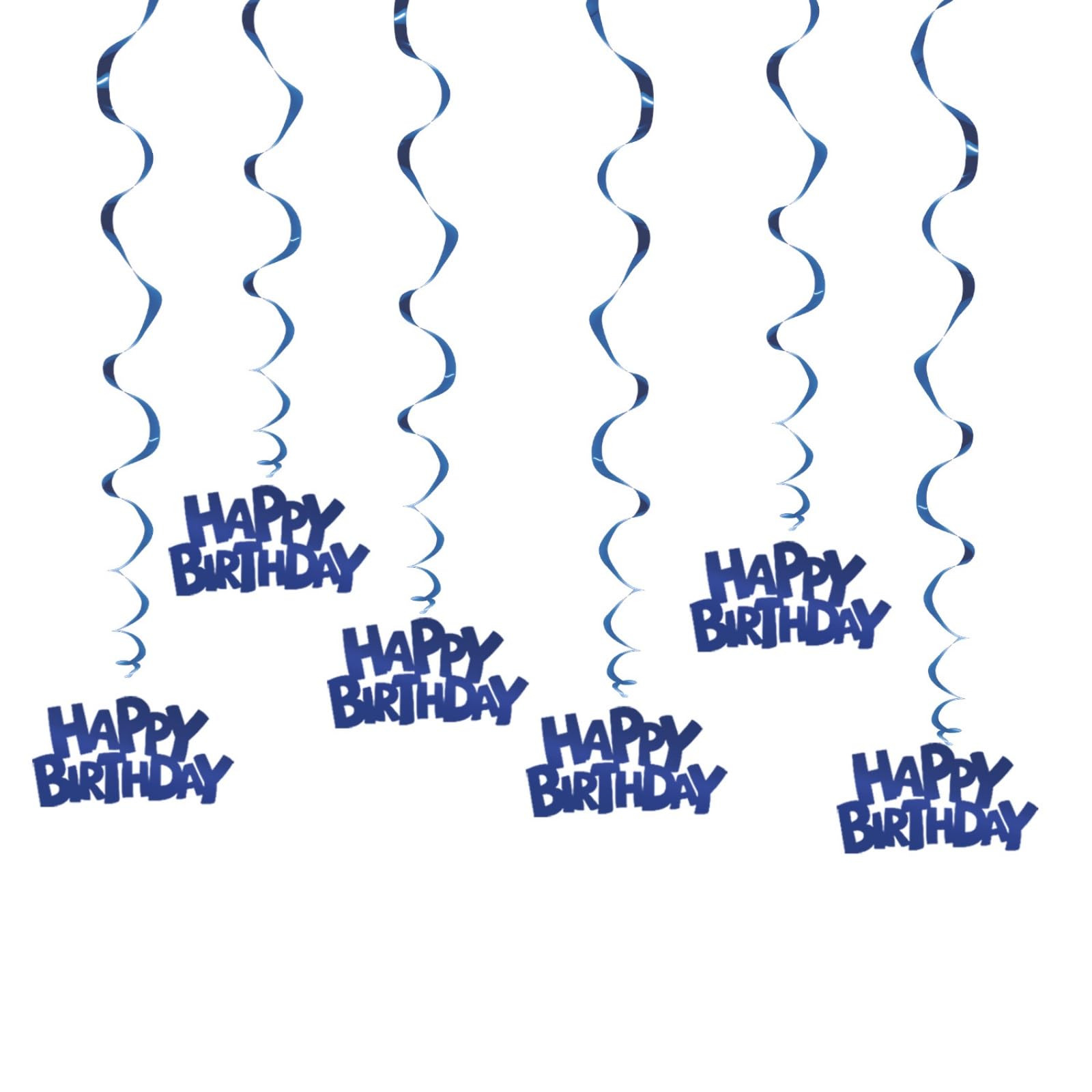 Buxuaaaa 6Pcs Spirald Hanging Ornament for Birthday Portable Spirals Hanging Decoration for Birthday and Event Celebration Sturdy Ornament