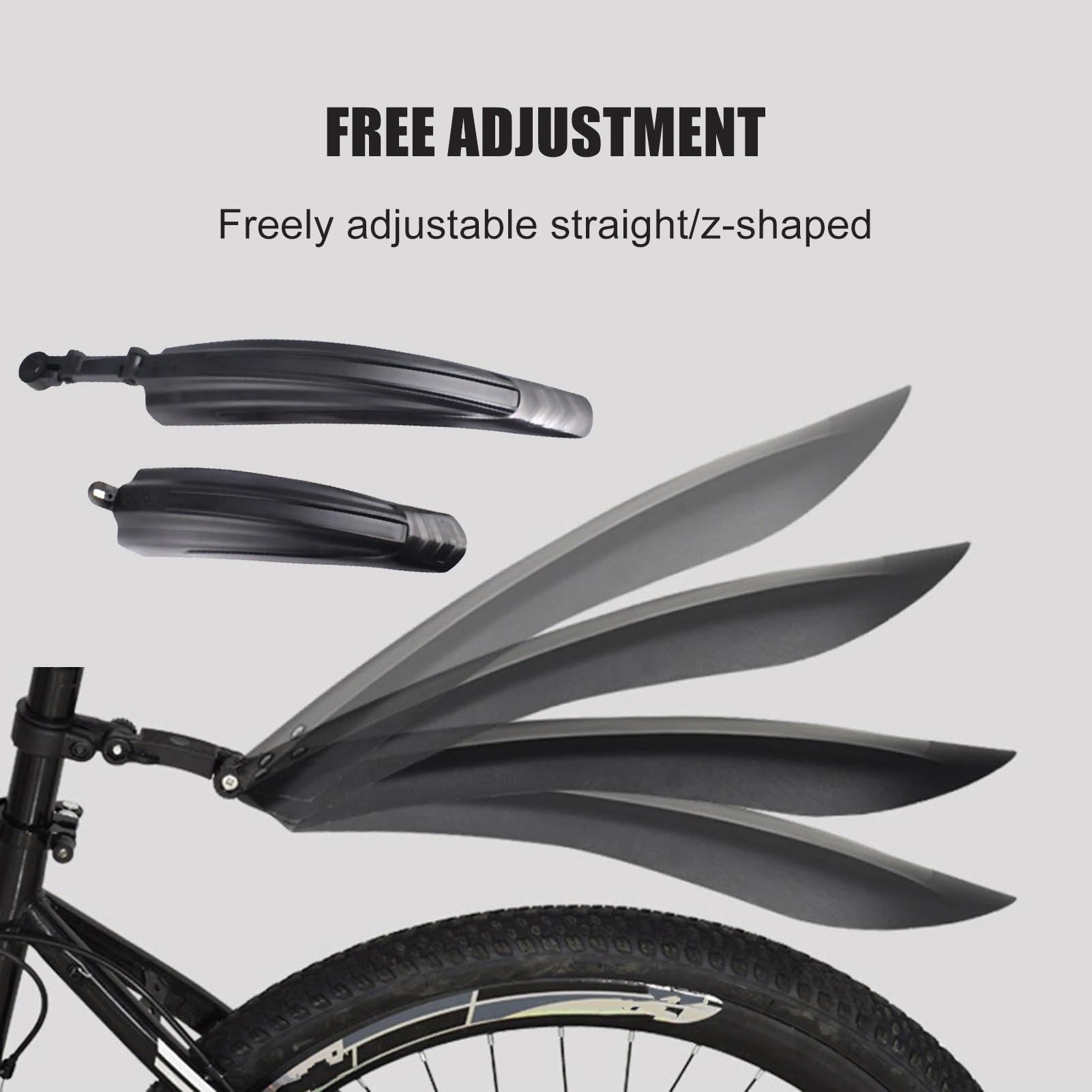 Guardabarros para Bicicletas Guardabarros Delantero/Trasero para neumáticos de Bicicleta salpicaderos Delantero Trasero