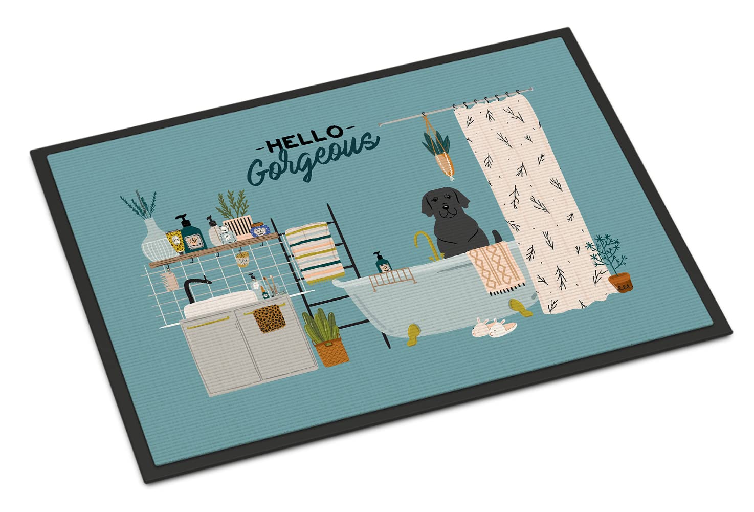 Paillasson multicolore Caroline's Treasures tapis d'entrée résistant pour maison