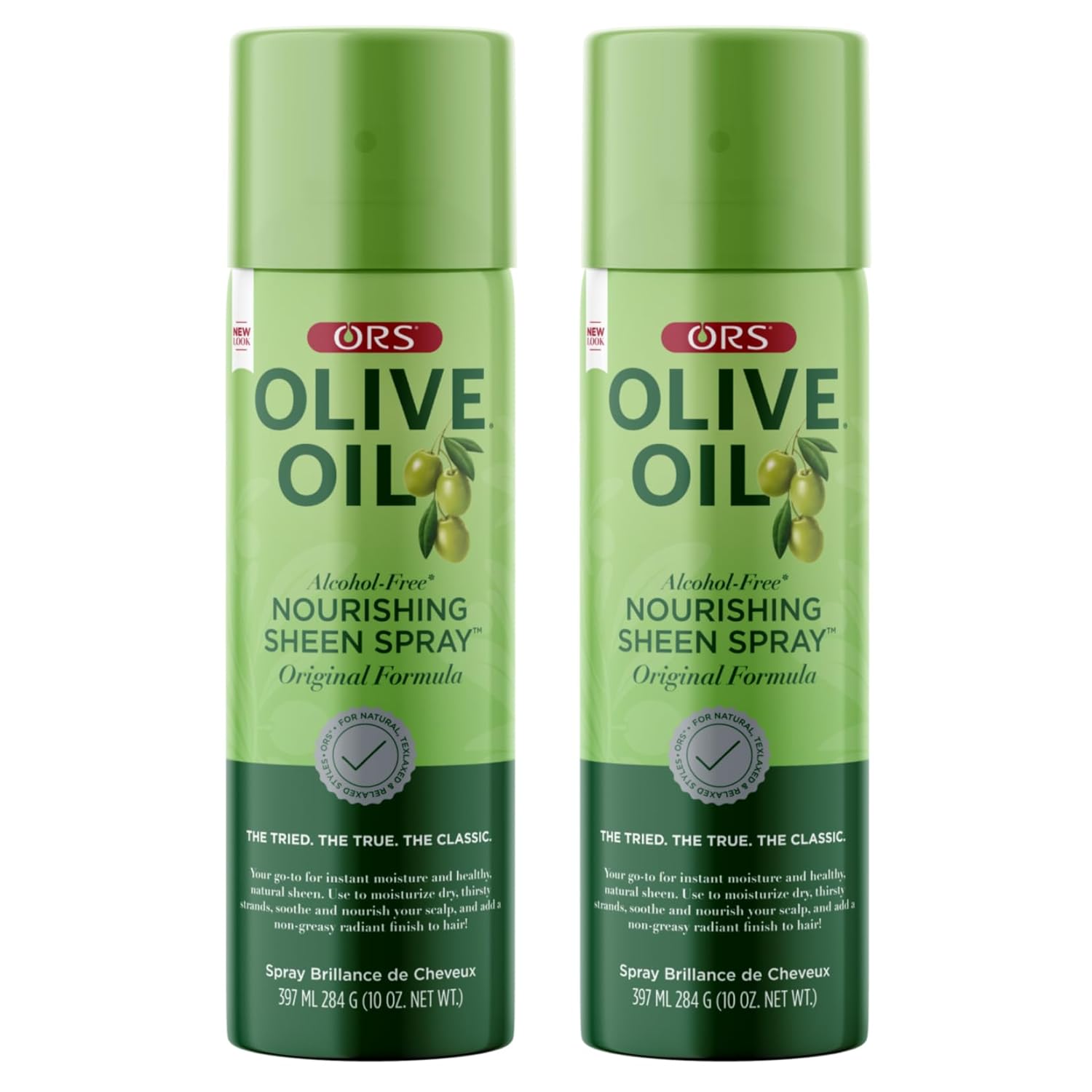 ORS Olive Oil Nourishing Sheen Spray Original Moisturizes Hair for Healthy Sheen 10 Ounce (Pack of 2)