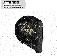 Vista 4 de ROCCS Conjunto de 2 luces LED para espejo lateral compatible con Dodge Ram 1500 2500 3500 4500 5500 2010-2019, 6000 K, blanco