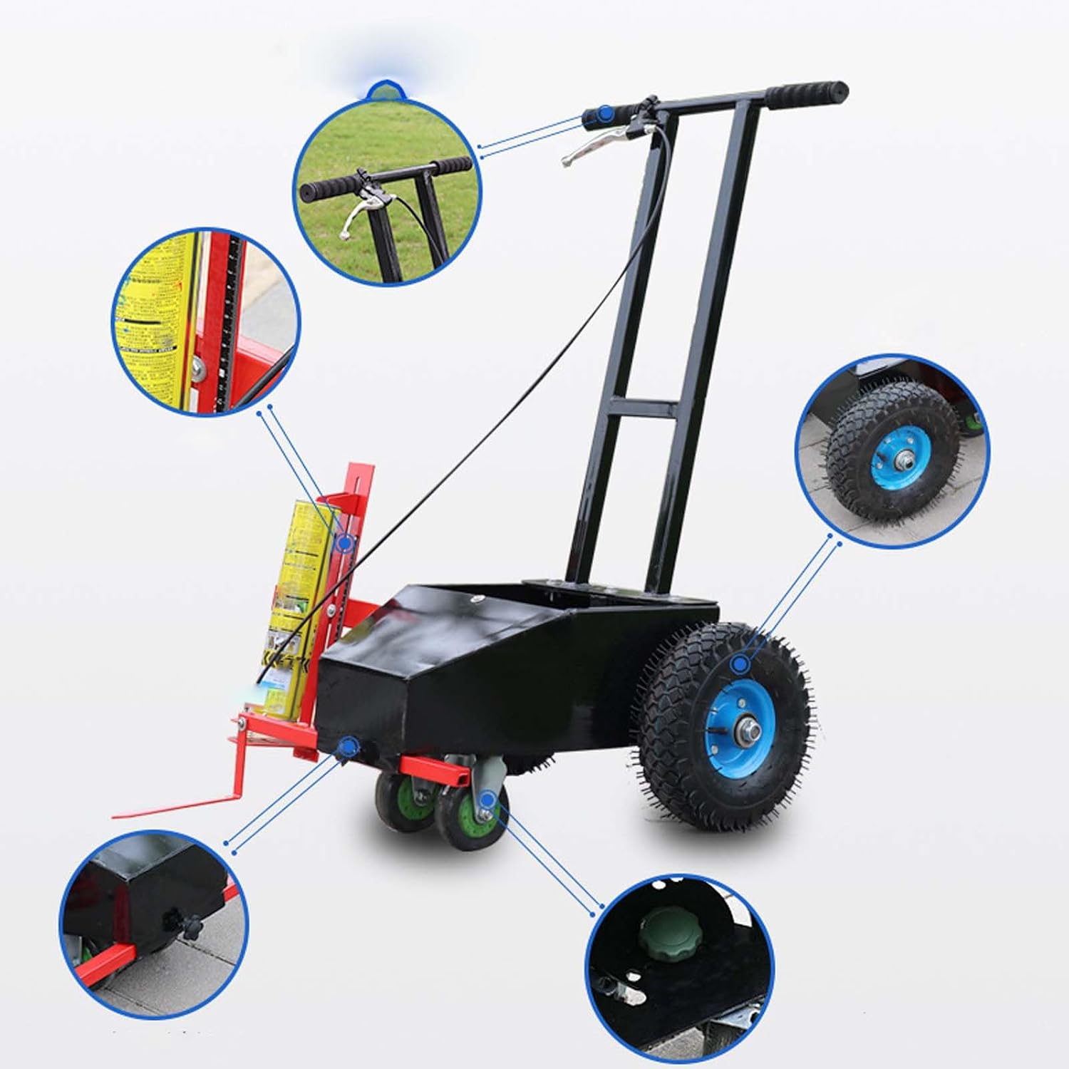 Road Marking Machine, Suitable for Warehouses, racetracks, and Road Marking Equipment or Grass Painting Easy to use and Durable.