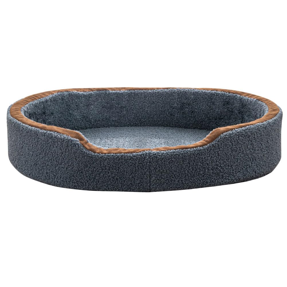 Lit pour chat et chien douillet tapis chaud intérieur bleu