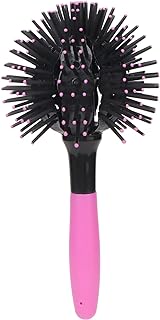 Pente De Cabelo De Bola Redonda, Escova De Cabelo Desembaraçadora De Bola Redonda, Escova De Cabelo De Cachos 3D, Escova De Cabelo Modeladora De 360 graus, Escova De Cachos Saltitantes Para Cabelos