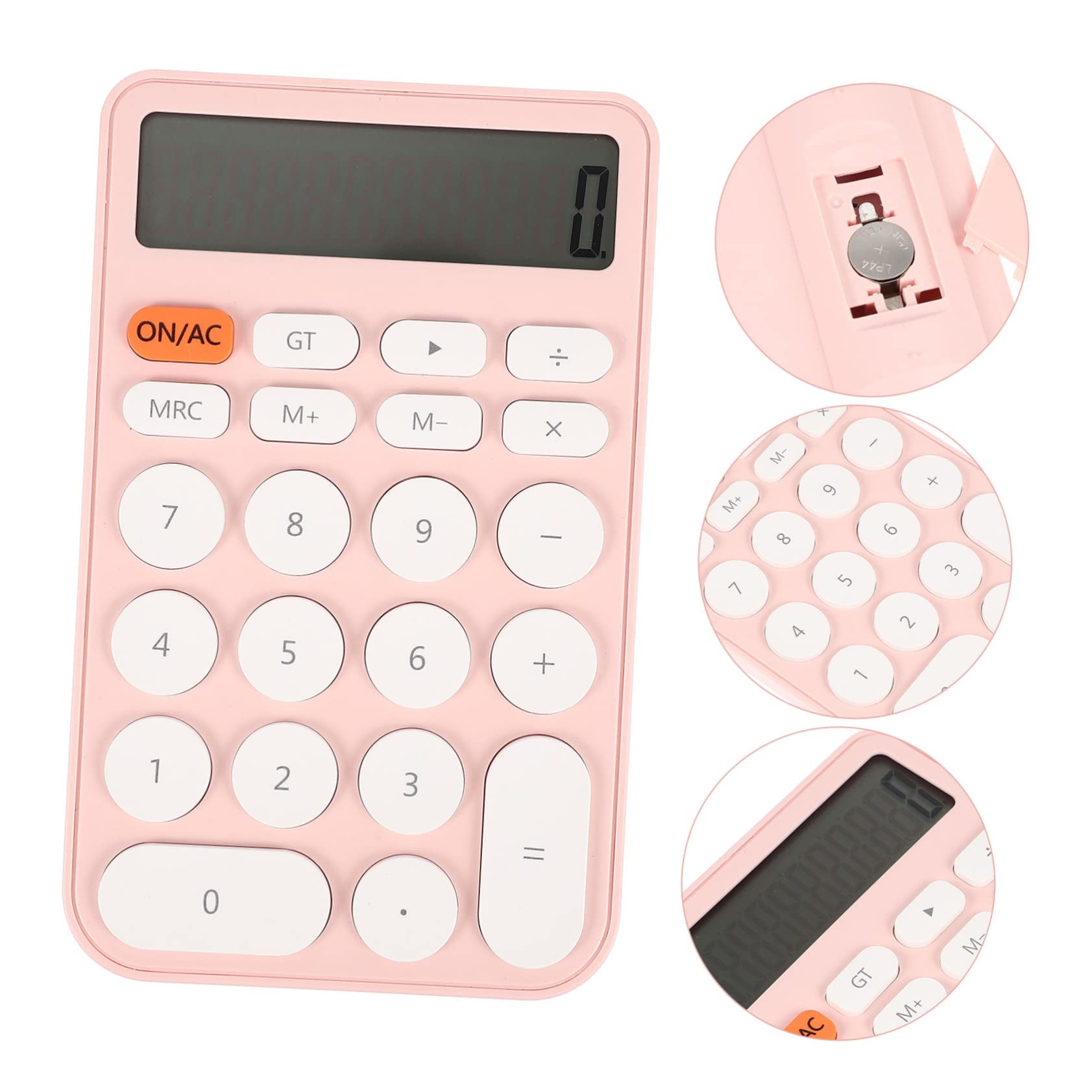 Operitacx 3pezzi Calcolatrice Portatile Colorata Per Studenti Calcolatrice Elettronica Tascabile Con Batteria Per Ufficio e Scuola Design Compatto e Leggero
