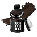 BOLDIFY Hairline Powder (LARGE, 10g) - Root Touch Up Hair Color for Gray Coverage - Bald Spot Concealing Hair Powder for Women & Men - 24-Hour Stain-Proof - Hazel Brown