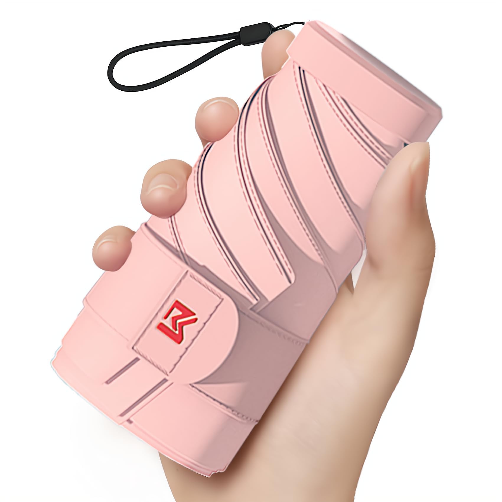 Moorrlii Travel Mini Ombrello per Borsa Con Caso-Piccolo Compatto Ombrello UV Protezione Sole-Leggero Piccolo Ombrello Tasca Con Caso Per Donne, Ragazze