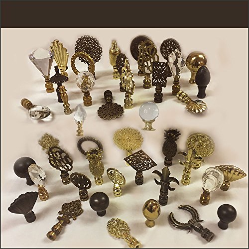 Royal Designs HA-1001-8.5BR-2 Heavy Duty Lamp Harp Finial and Lamp Harp Holder Set, 8.5", Polished Brass - Image 4