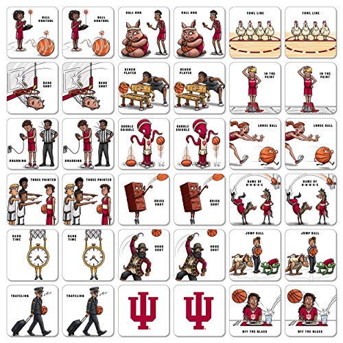 Image of YouTheFan NCAA Officially-Licensed Memory Match Game - Humorous, Team-Specific, Original Hand-Drawn Artwork, Fun for the Whole Family, for Fans Young and Old