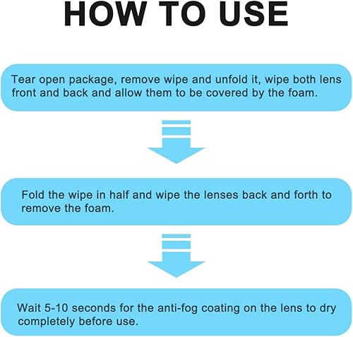 Miniatura 4 de Ageantscom Toallitas antivaho para gafas (paquete de 100)  Prehumedecidas, de secado rápido y sin arañazos para pantallas de laptop, lentes ópticas,